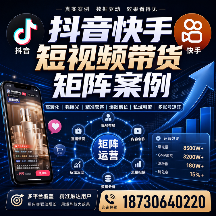 来宾短视频带货团队多平台矩阵自动分发案例